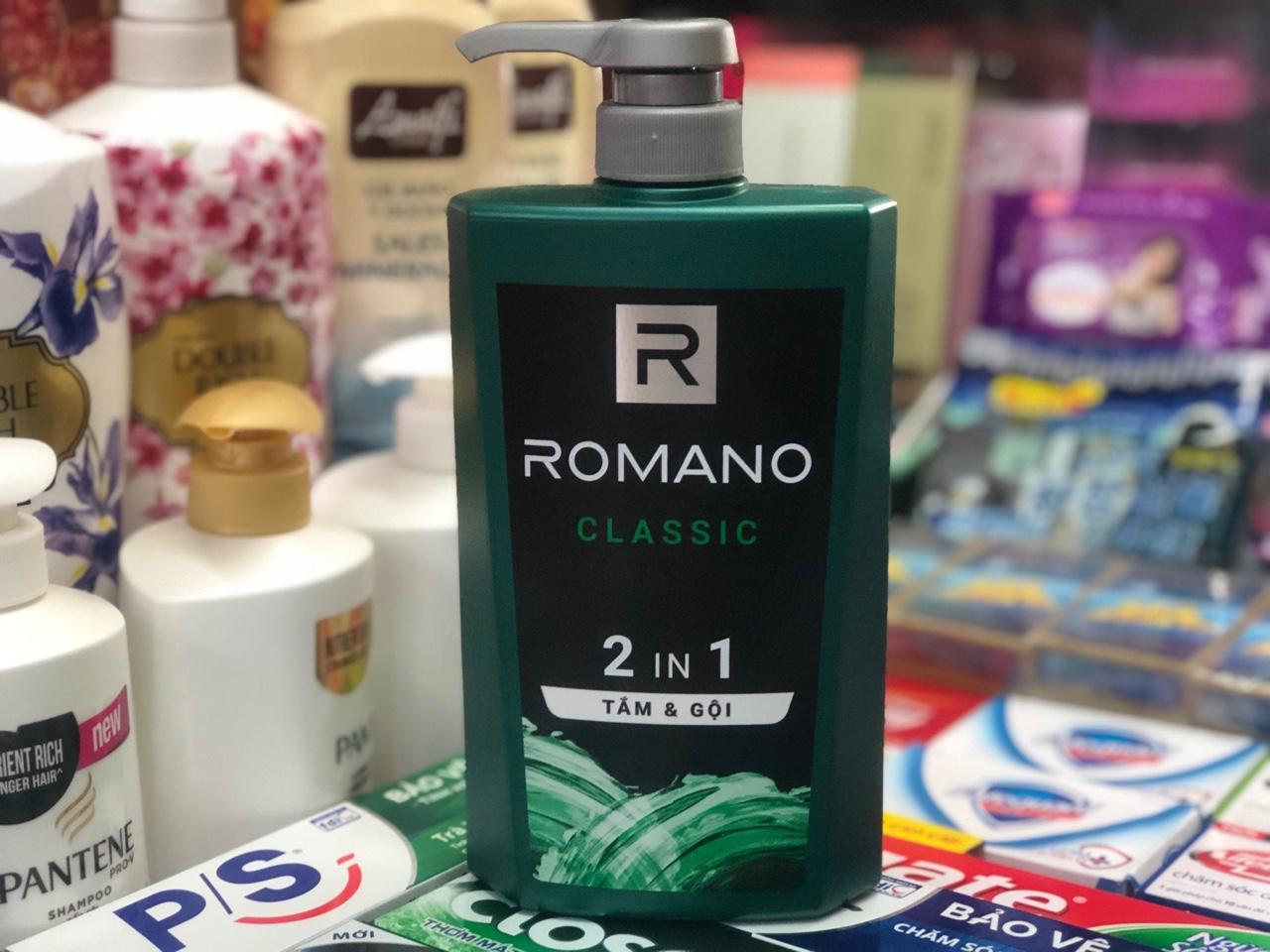 TẮM GỘI 2IN1 ROMANO CLASSIC 650ml