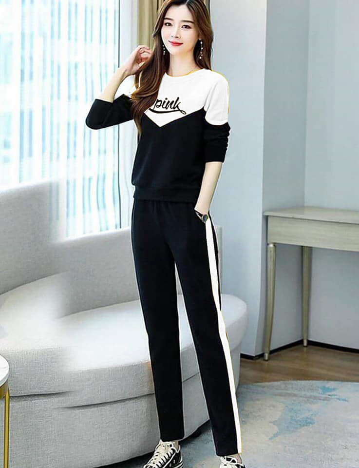 Set Đồ Cotton Nữ – Phối Viền V – SP Y Hình