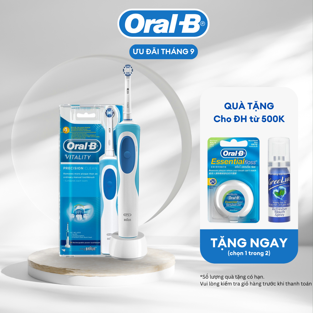 Bàn Chải Điện OralB Vitality Precision Clean D12.513 100 bảo hành 24 tháng 1 đổi 1