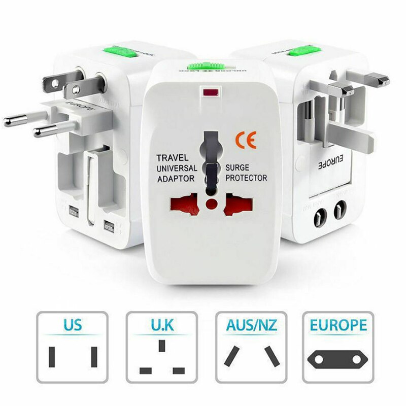 Ổ Cắm Du Lịch Đa Năng Có 2 Cổng USB - OCDL2