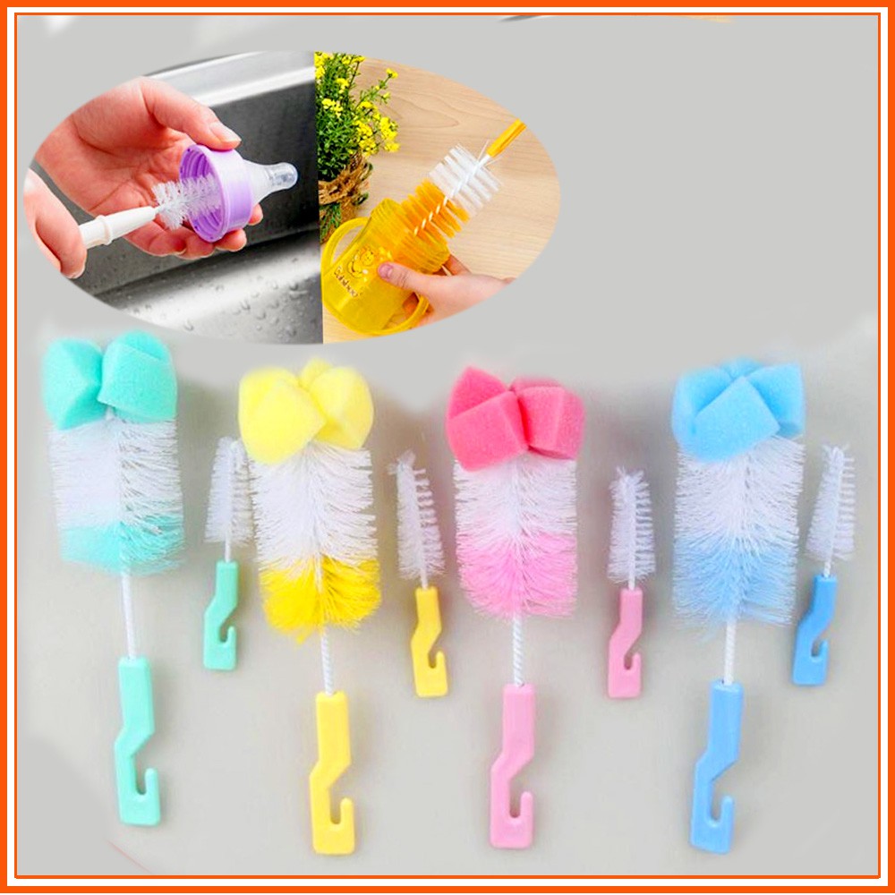 cây cọ rửa bình sữa và núm ti