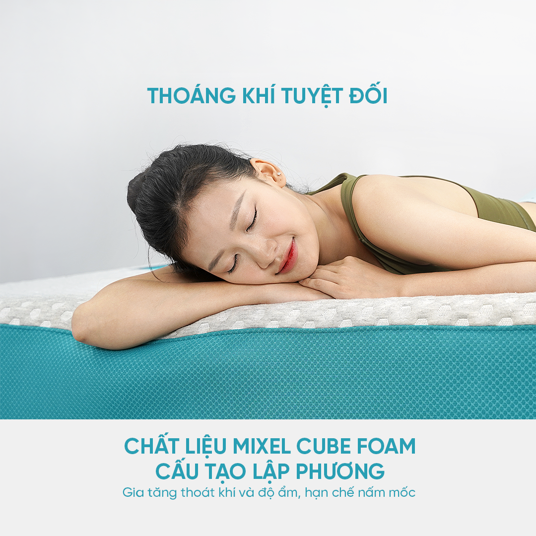 [TRẢ GÓP 0%] Nệm Foam Inoac Aeroflow Fit Plus [FREESHIP + TRẢ GÓP 0Đ]
