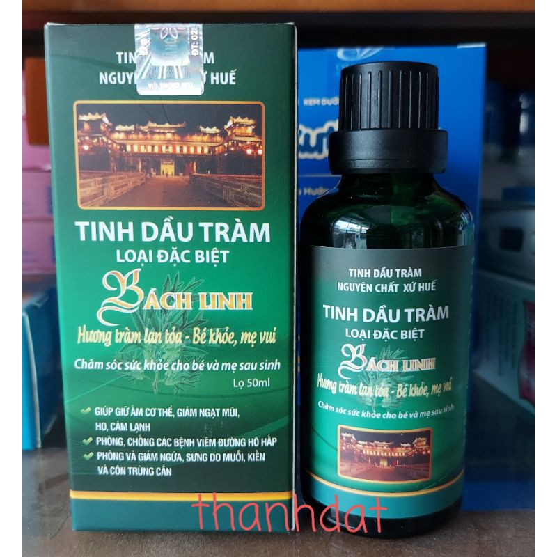 chai 50ml) Bách linh tiêu thống tinh dầu tràm cung đình huế loại đặc biệt