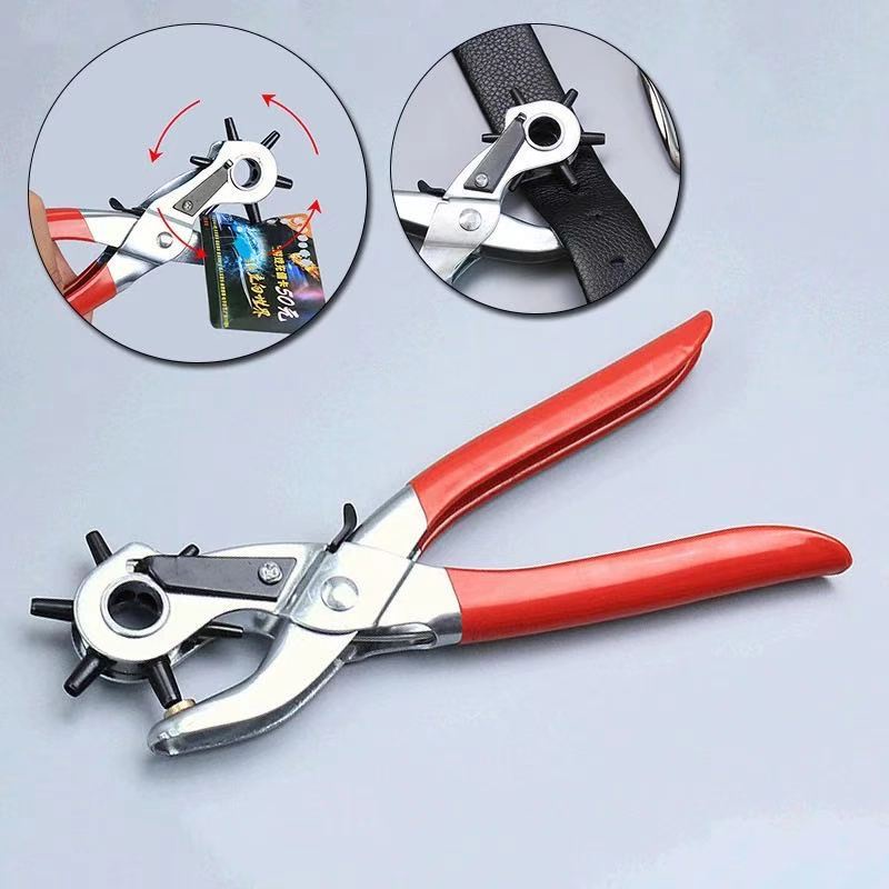 Kìm bấm lỗ thắt lưng, dây nịt, đồ da chuyên dụng 6 size