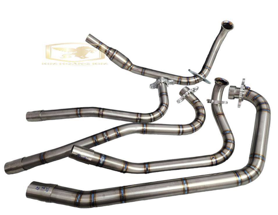 CỔ PÔ Titanium GẮN PÔ ZIN CHO Exciter 150 (Titan 100%) tặng kèm khâu Nhôm CNC