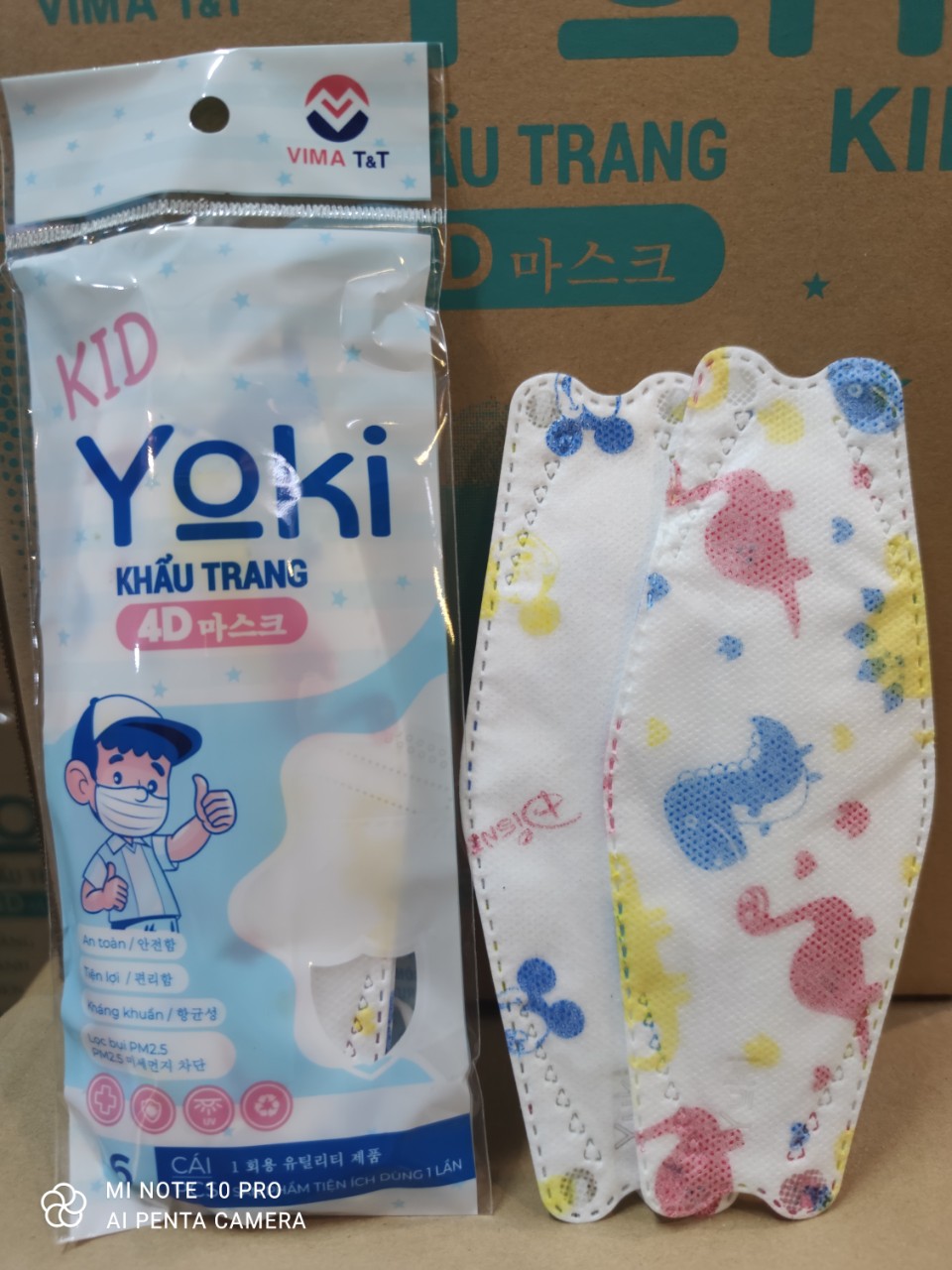 Khẩu trang trẻ em Yoki cao cấp bịch 6 cái