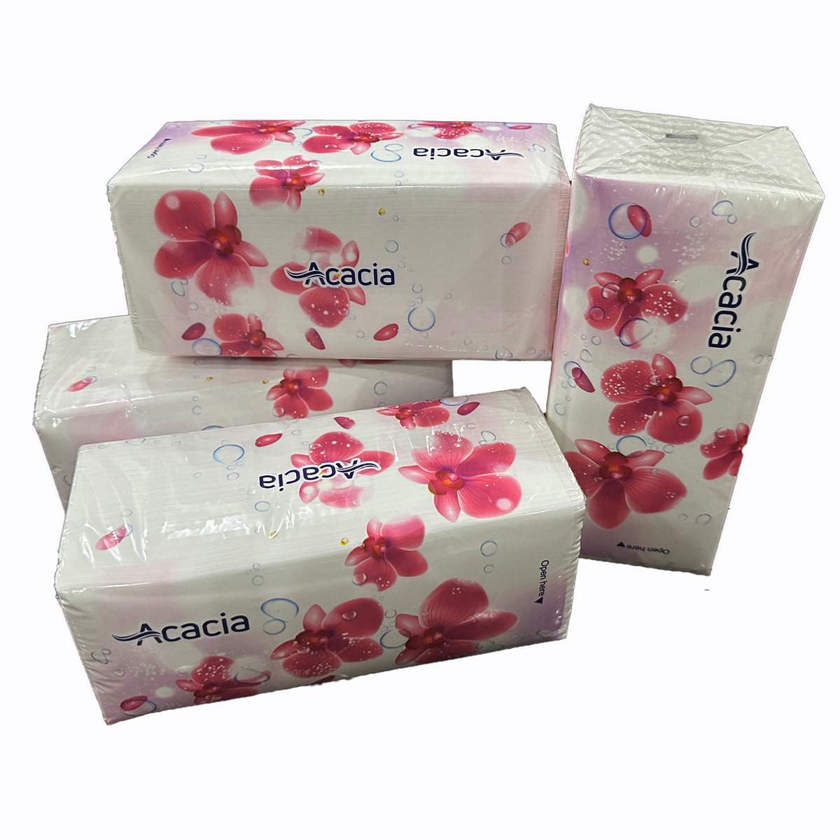 Giấy ăn rút lụa Acacia cao cấp 540 tờ/3 lớp - 180 rút