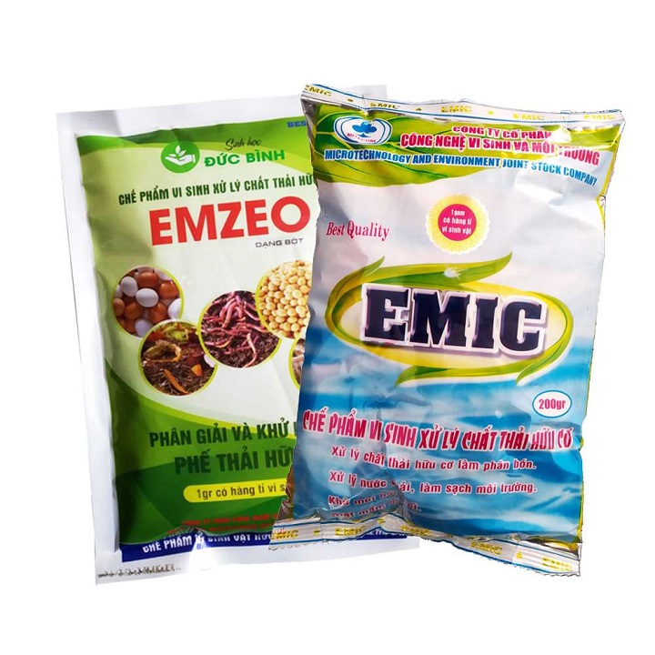 Bộ đôi Emzeo & Emic Ủ phân đậu tương, phân cá, rác thải gia đình