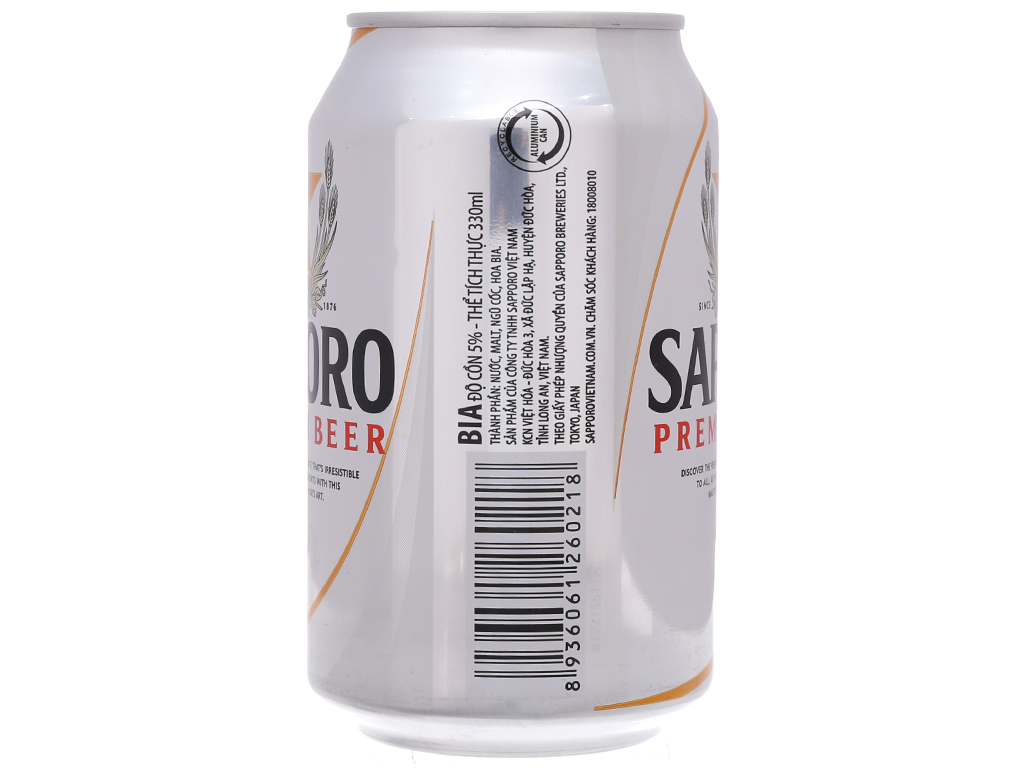 [Siêu thị WinMart] -  Bia Sapporo Premium lon 330ml