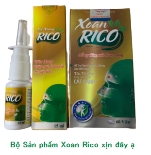 XOAN RICO 1 UỐNG + 1 XỊT - Điều trị Viêm mũi Xoang thumbnail