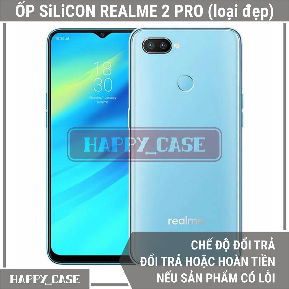 Ốp Lưng Điện Thoại REALME 2 PRO (LOẠI ĐẸP) Thin Transparent Silicon