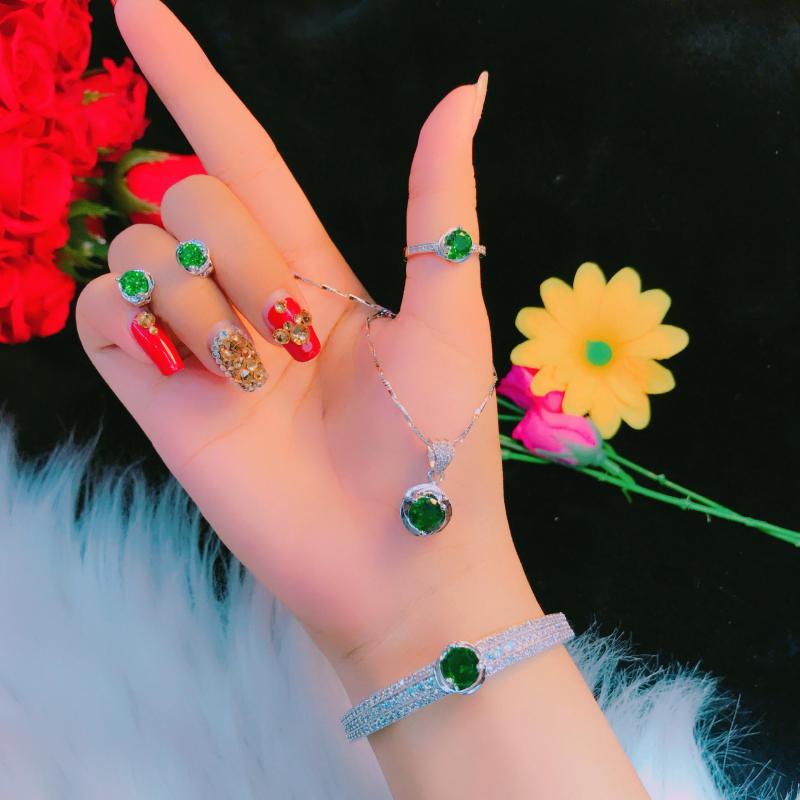 Bộ Trang Sức Cao Cấp Xi Vàng - Givishop - B4070781 , Bền Màu, Sáng Như Vàng Thật, Chất Liệu Bạc Thái, Không Đen, Không Ngứa - Thiết Kế Đi Tiệc, các mẫu trang sức bằng bạc, trang sức bạc nam cao cấp, nữ trang bạc cao cấp, bô trang sức Givi b
