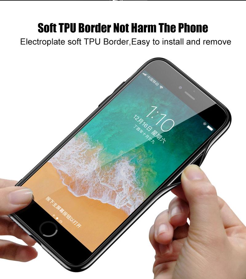 Ốp Lưng Kính Viền Silicon Cho iPhone 6 Plus, Ốp Lưng iPhone 6 Plus Siêu Đẹp