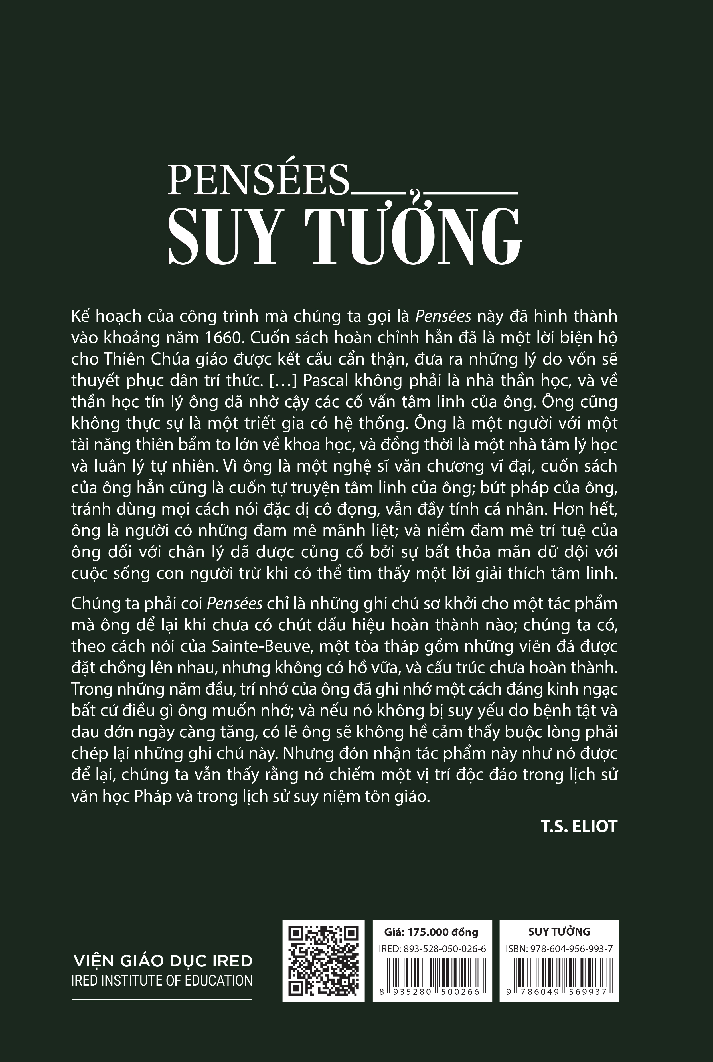 Sách - Suy Tưởng (Pensées) - Bertrand Russell - IRED Books