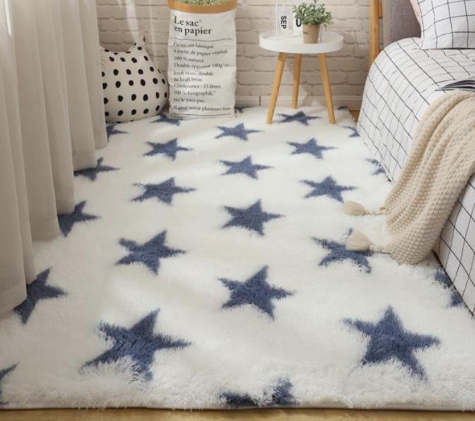 { SỈ SLL} Thảm Lông Loang Trải Sàn Cao Cấp - Lông mềm dày. (1m6x2m3)