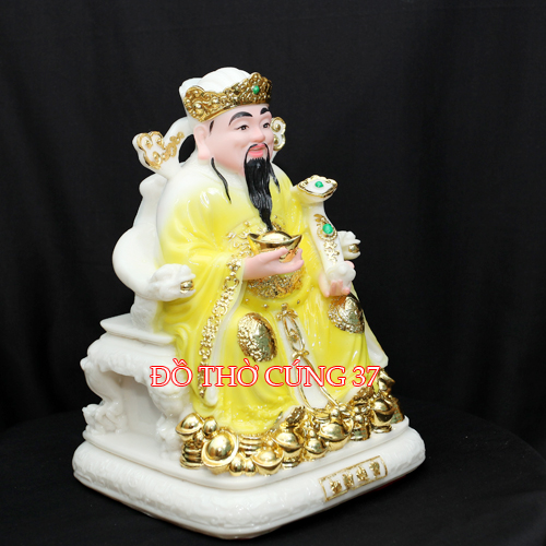 TƯỢNG  THẦN TIỀN  - MÀU VÀNG   [ COMPOSITE + BỘT ĐÁ ]