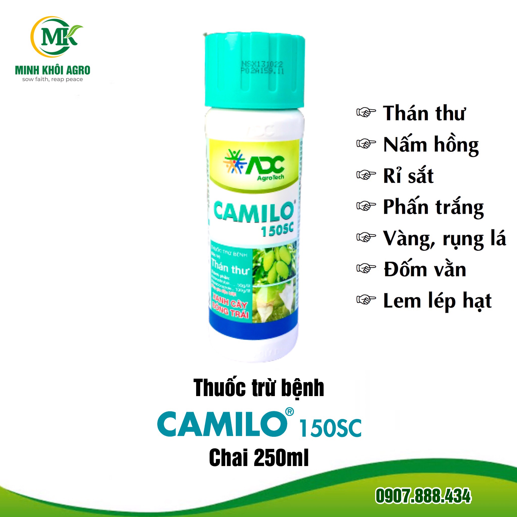 Thuốc trừ bệnh cây trồng CAMILO 150SC - Chai 250ml