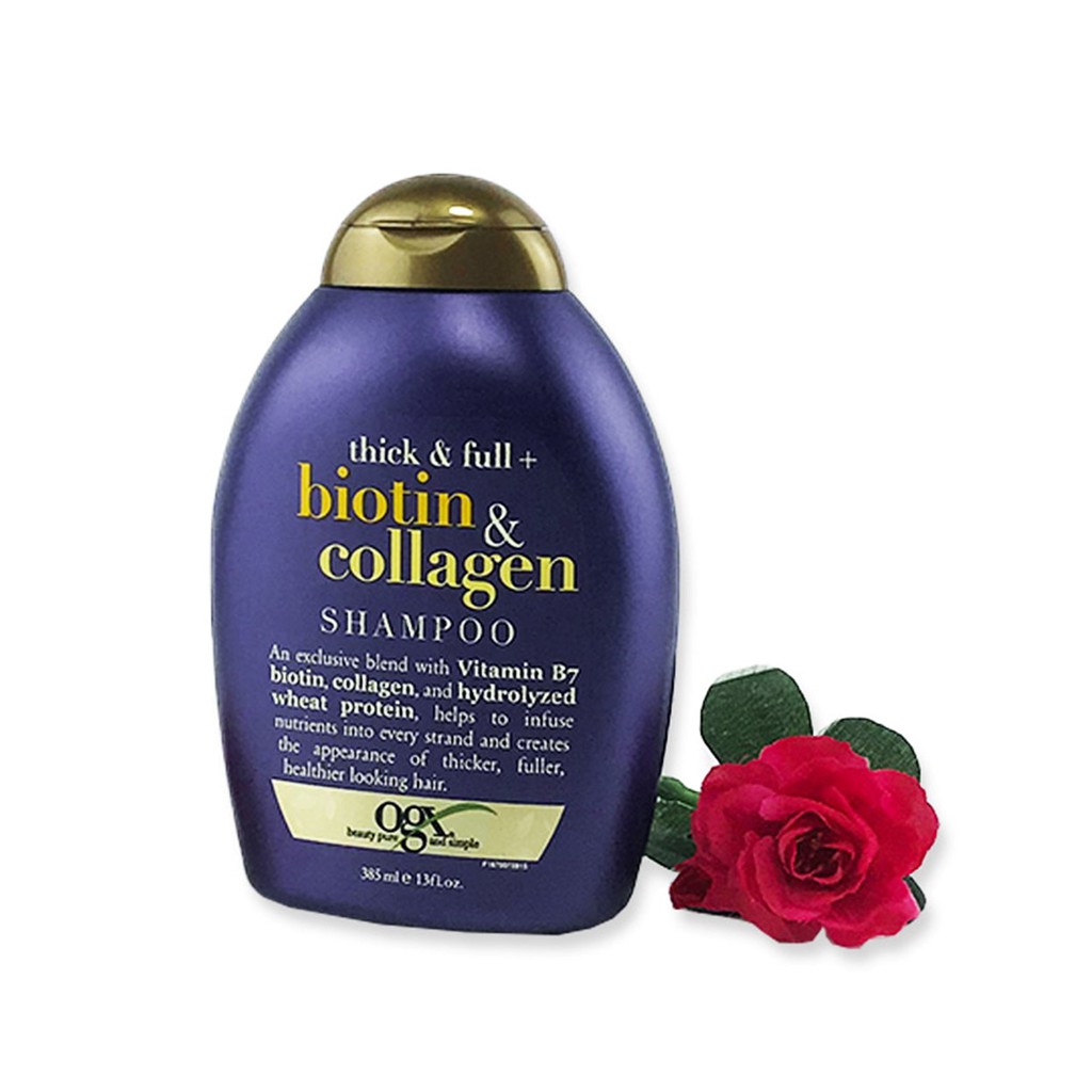 Dầu gội kích thích mọc tóc Biotin & Collagen OGX Shampoo 385ml