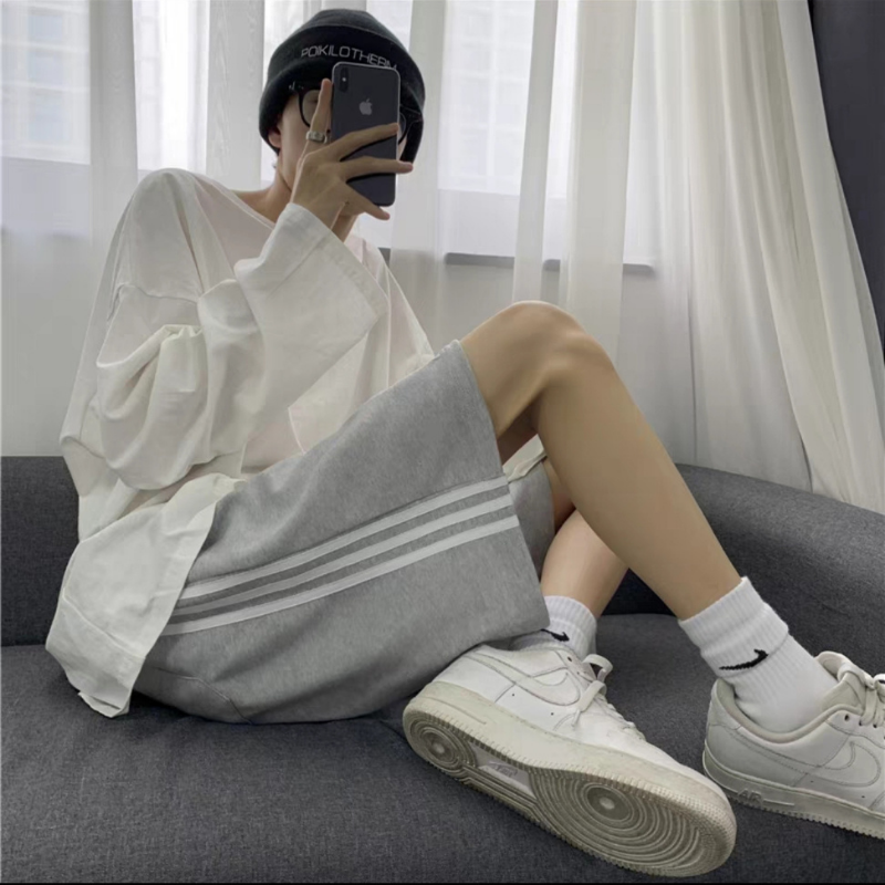 [HCM]Quần short 3 sọc nam nữ 40-100kg unisex bigsize