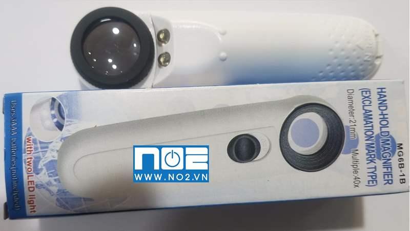 Kính lúp zoom 40 lần có led