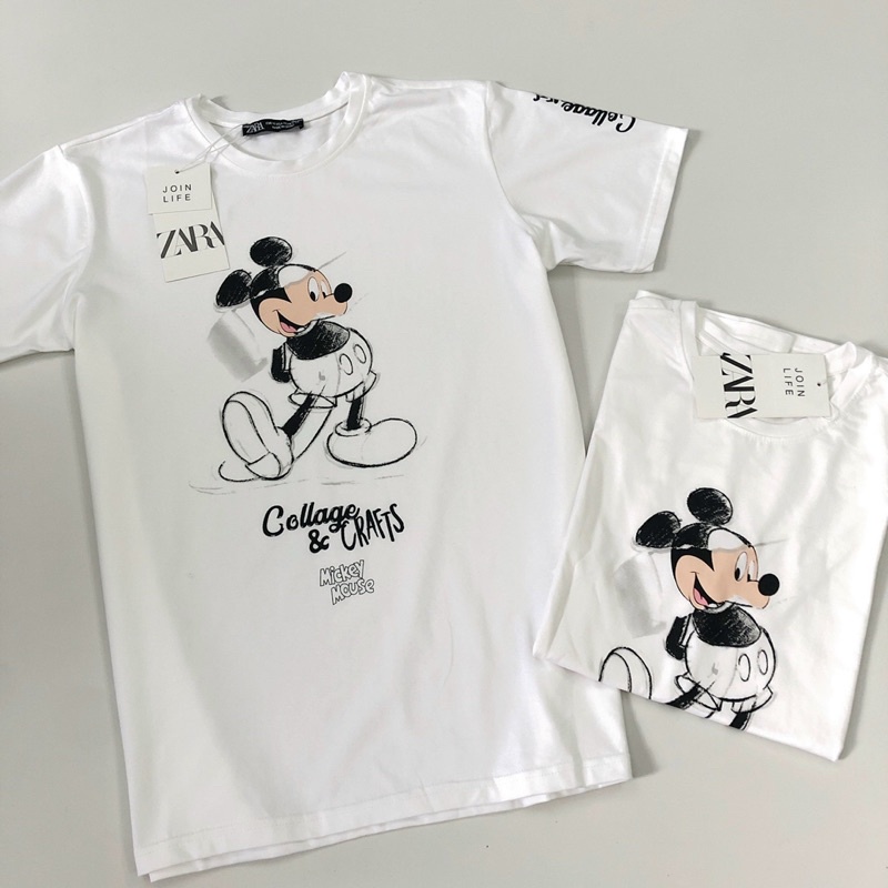 Phông Zara MICKEY in tay