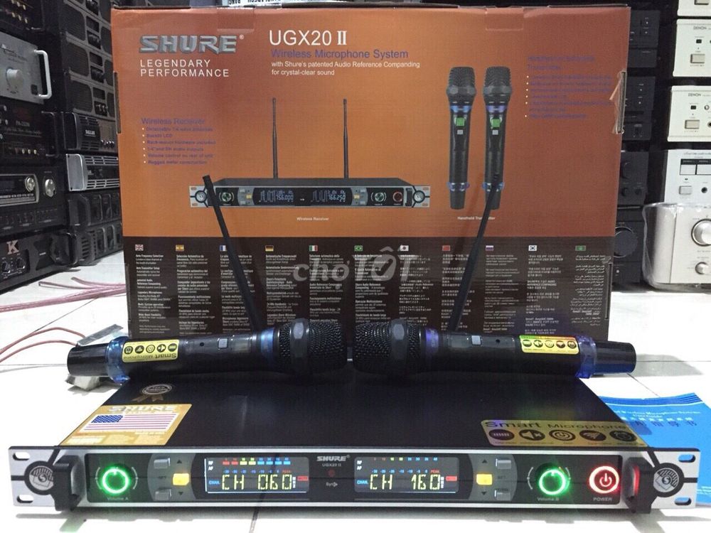 MICRO KHÔNG DÂY SHURE UGX 20 II CAO CẤP - MÍC KHÔNG DÂY