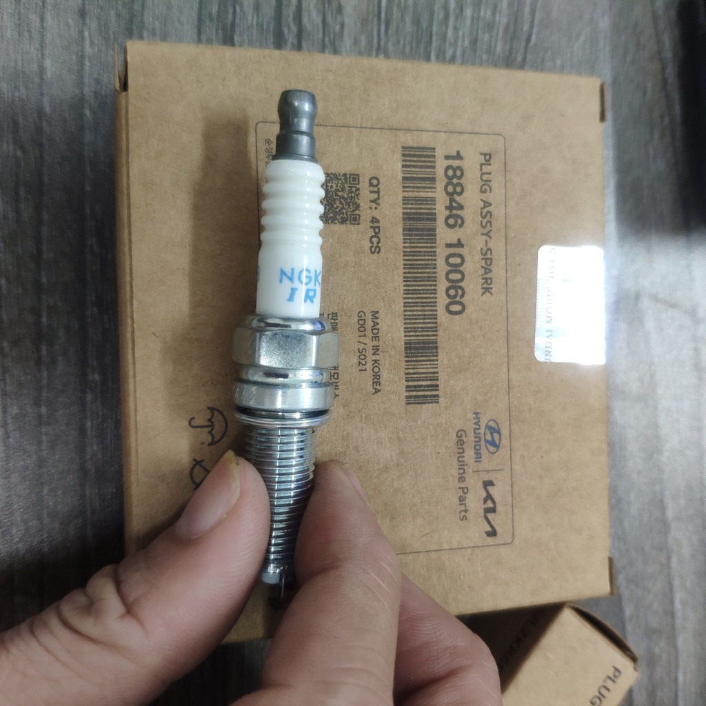 Bugi bạch kim iridium chính hãng kia hyundai- dành cho xe morning 2012-2019, hyundai i10 1.0 , 1.2 3 máy, 4 máy