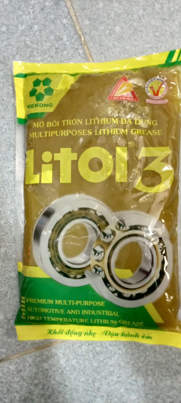 Mỡ Bò Bôi Trơn Chịu Nhiệt Litol 3 vàng 800 gr cao cấp