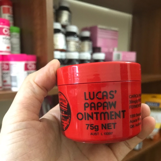 [HCM] [date mới]Kem Đu Đủ Đa Năng Lucas Papaw Ointment 75gr Úc