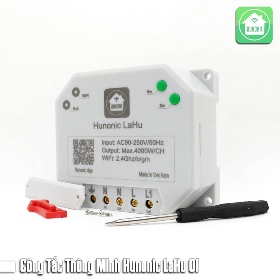 Công Tắc Hunonic LaHu 2 kênh ( 500W/ Kênh)