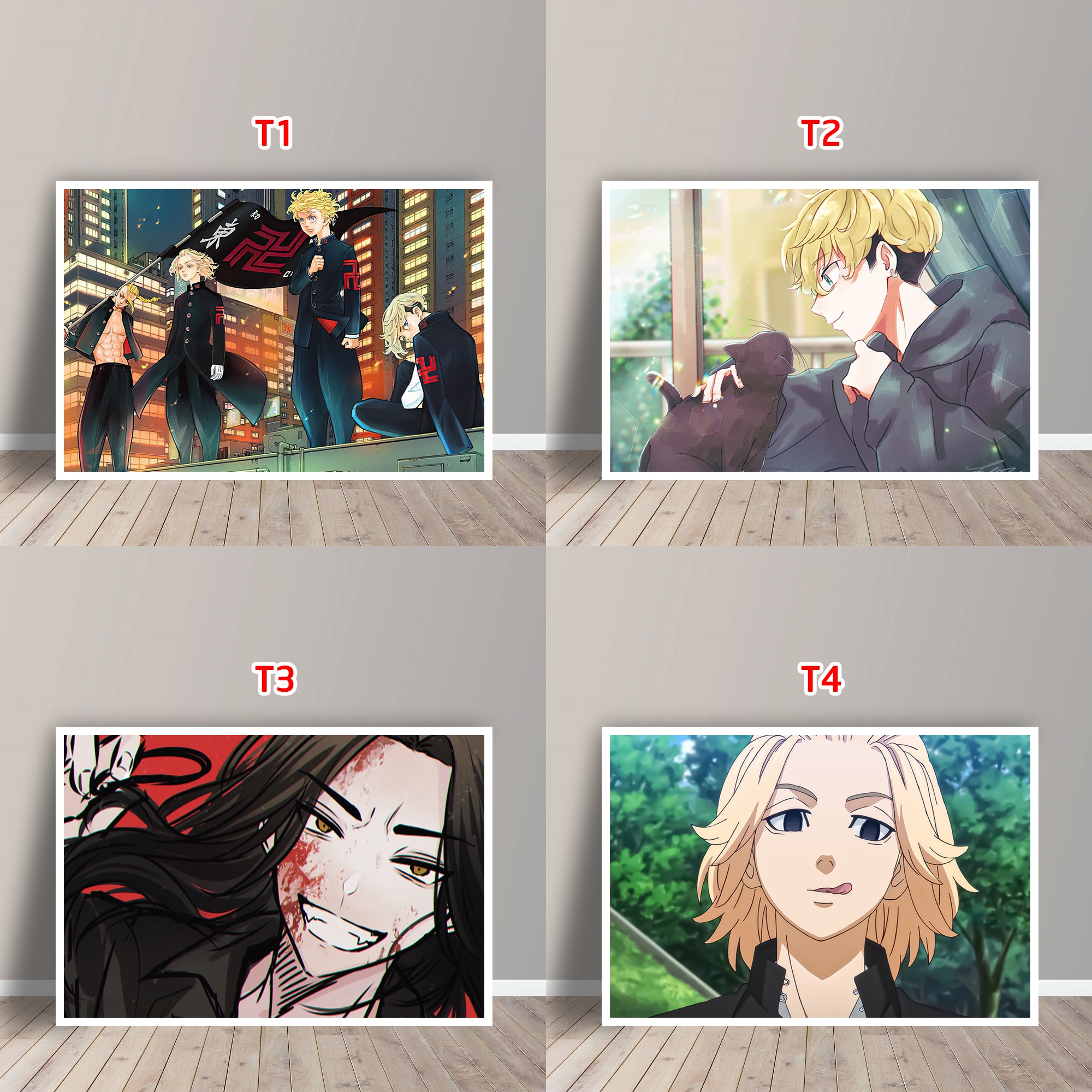 Tấm Postcard Cao Cấp Anime Tokyo Revengers (21cm x 15cm)