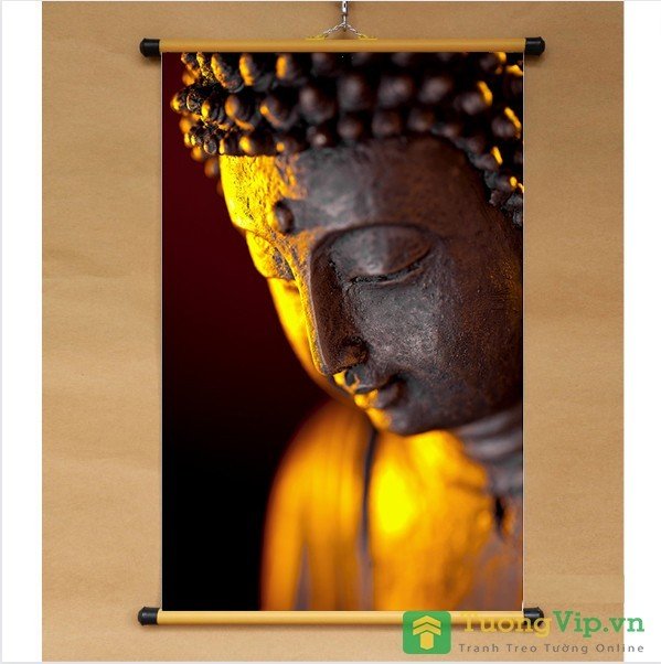 Tranh liễn phật giáo - vải canvas cao cấp - phật thích ca mâu ni 02