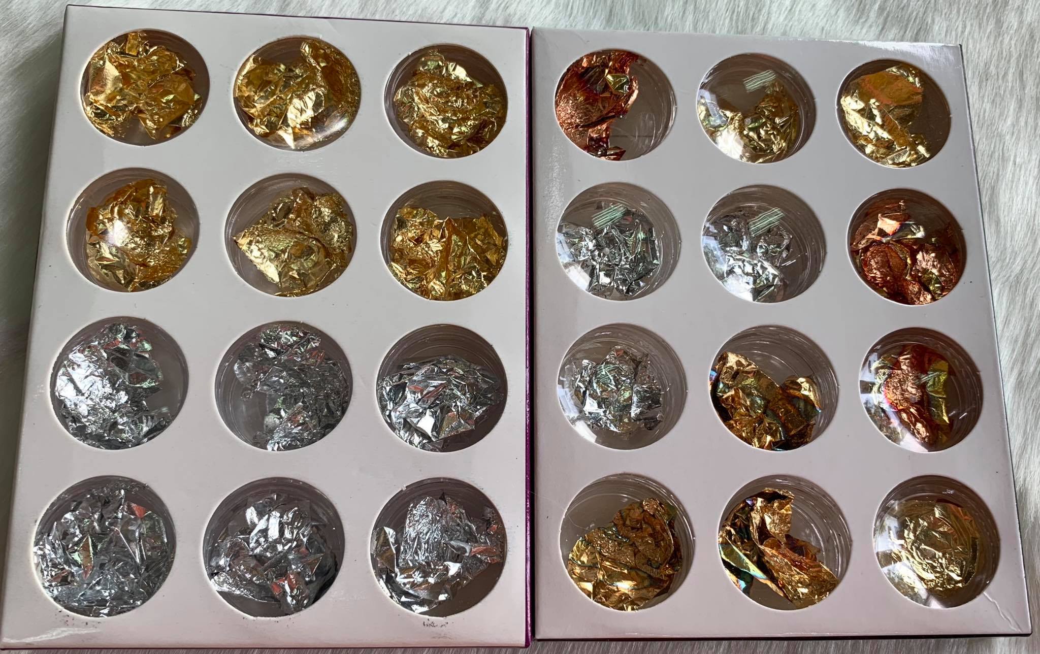 Phụ Kiện Giấy Bạc 2 Màu Trang Trí Móng Nail