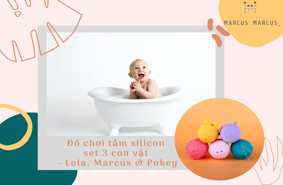 Set đồ chơi tắm 3 con vật Olloe, Willo, Lola Marcus & Marcus