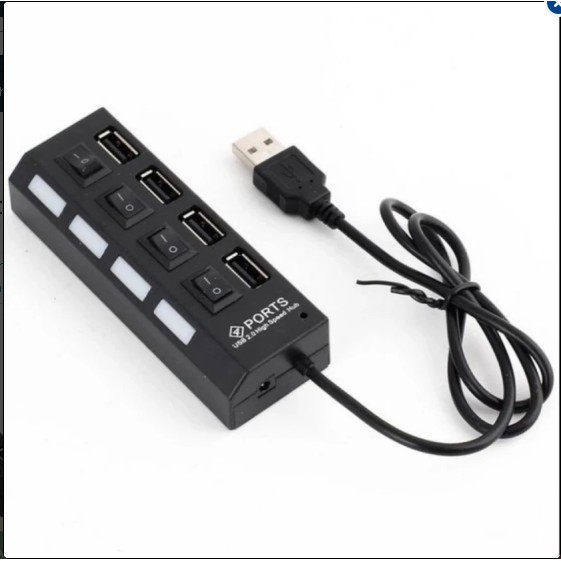 Bộ chia 4 cổng USB 2.0 công tắc