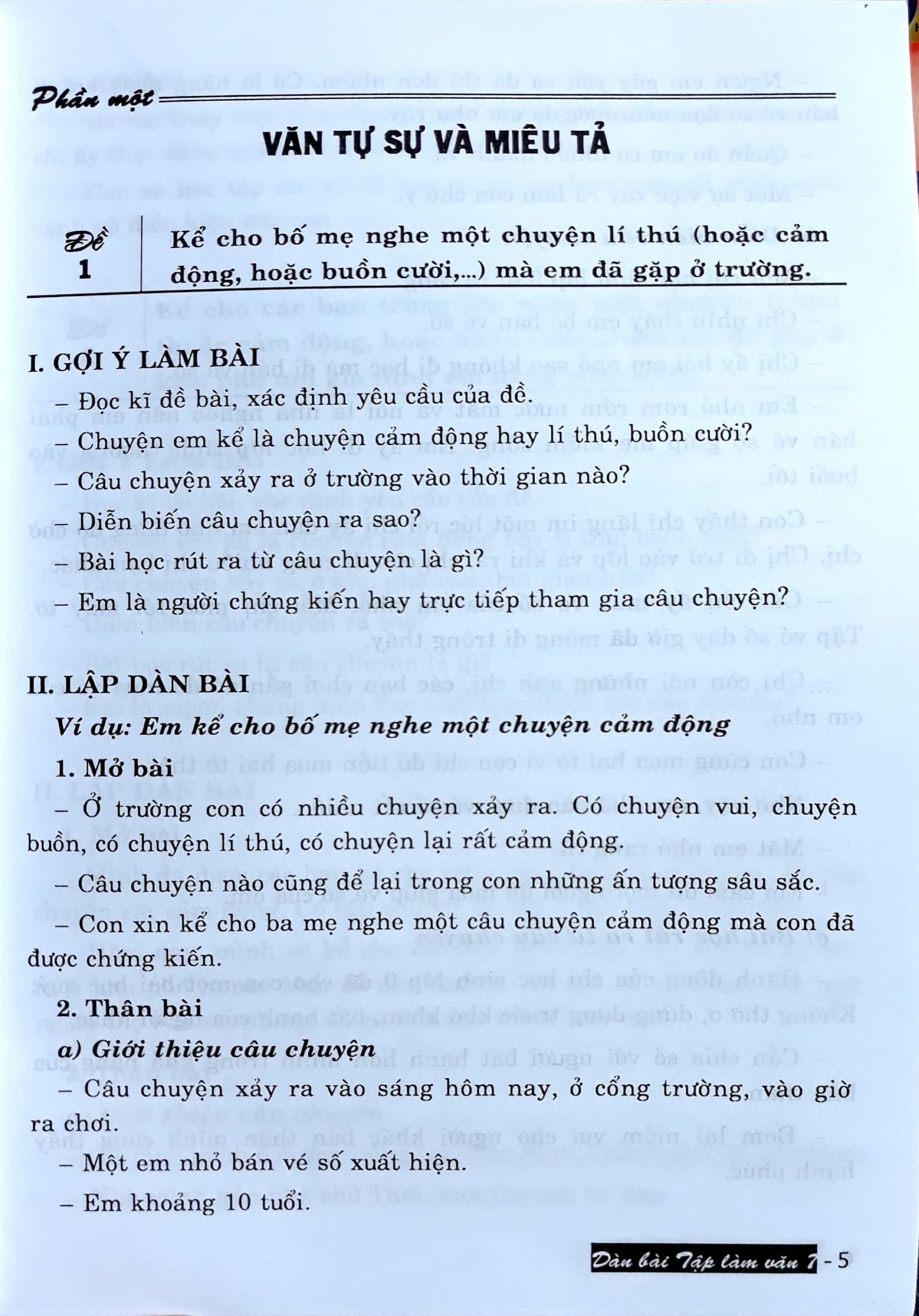 Dàn Bài Tập Làm Văn 7