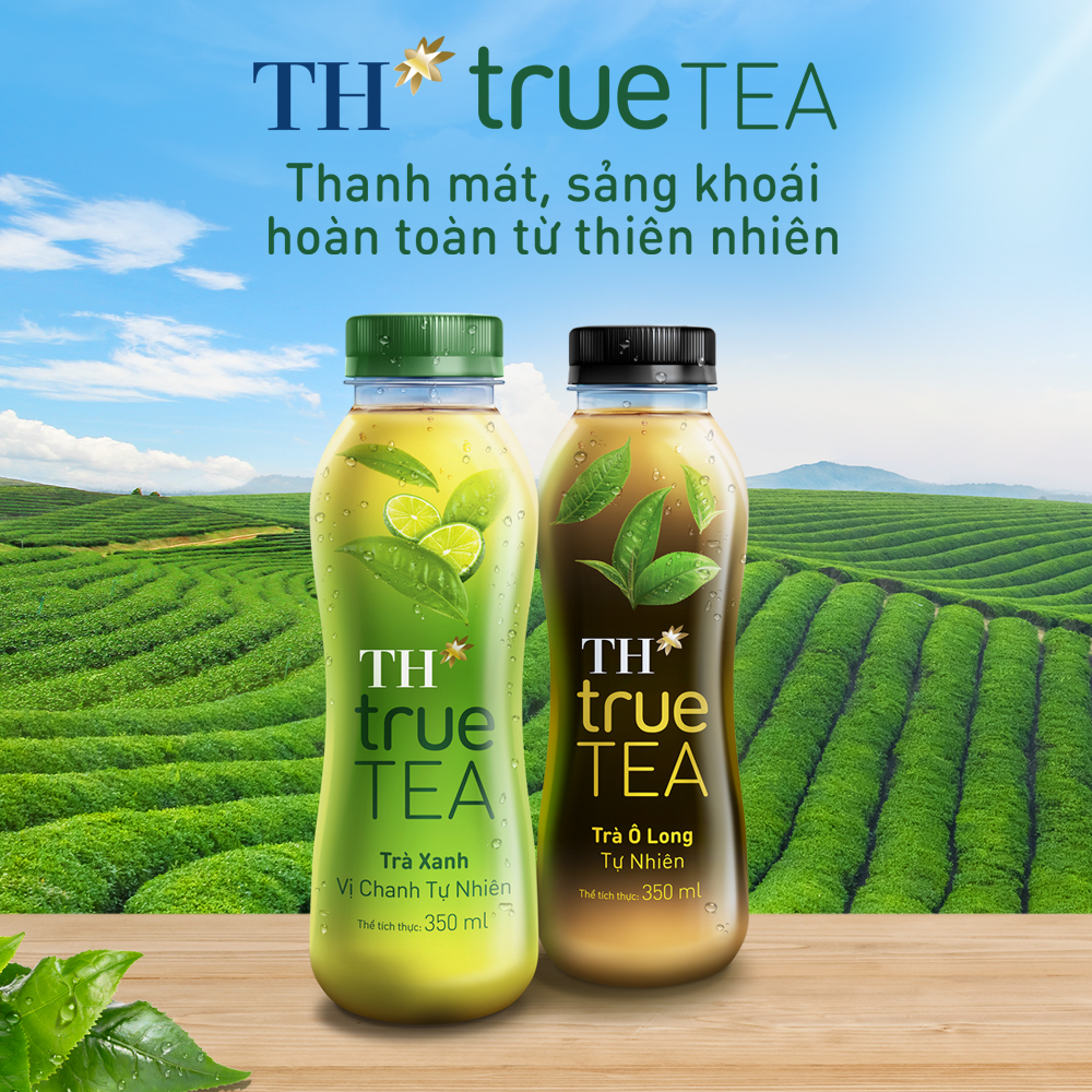 Thùng 24 chai trà ô long tự nhiên TH true TEA 350 ml (350 ml x 24)