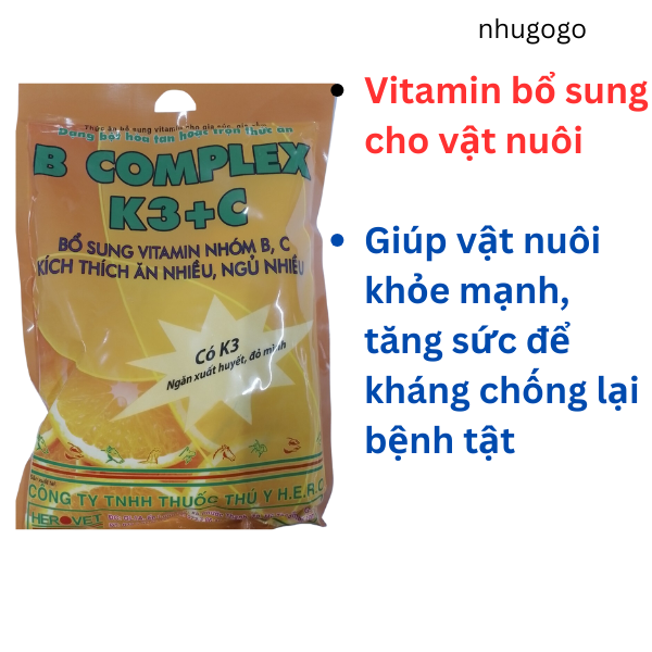 Bcomplex K3 + C Bcomplex 1 kg vitamin cho gà