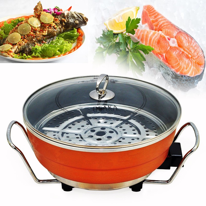 Nồi lẩu điện đa năng osaka cao cấp,dùng xào,luộc ăn lẩu