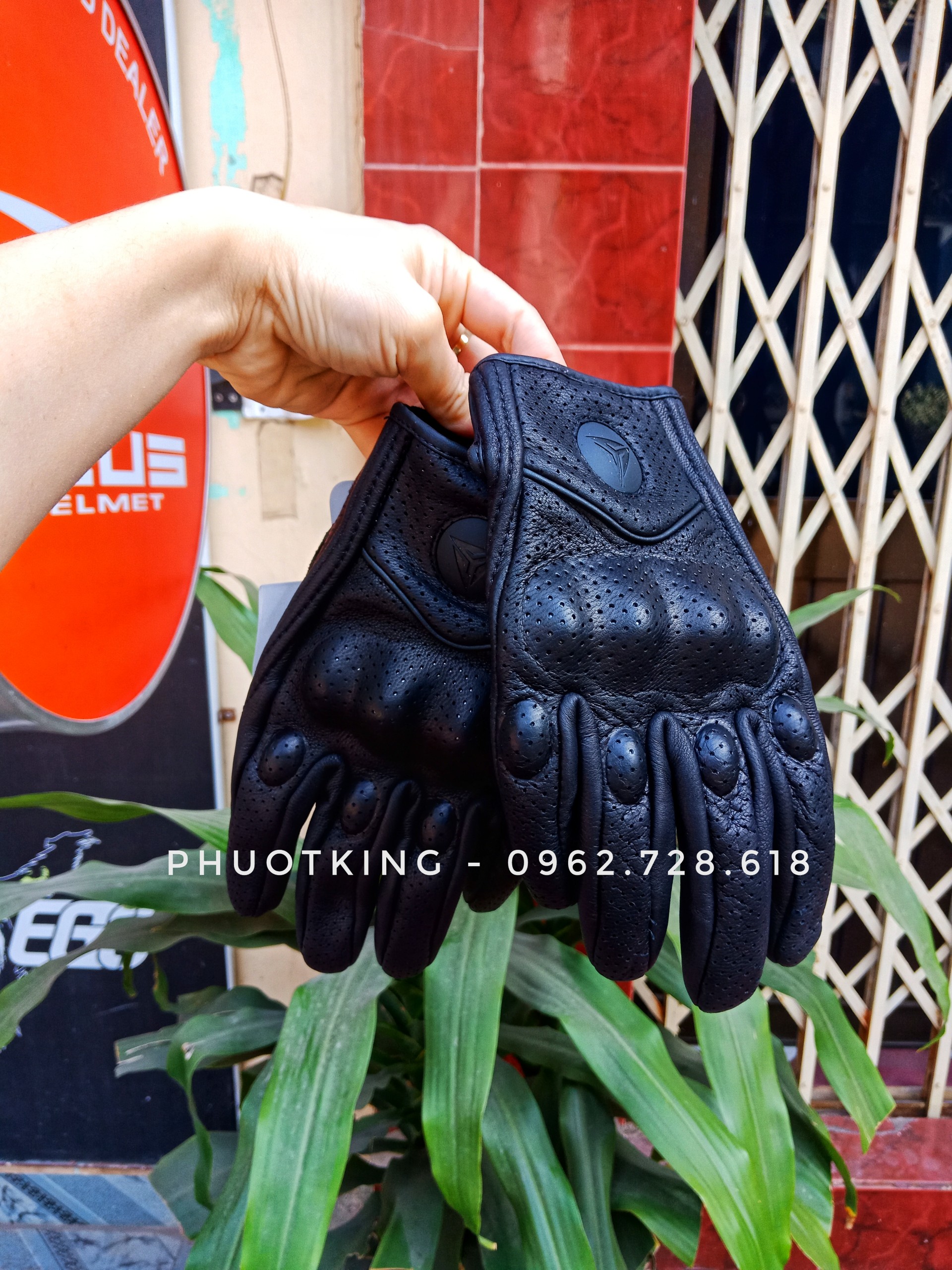 [CHÍNH HÃNG - Ảnh thật] Găng Tay Da MOTOWOLF - Găng tay da thật Motowolf