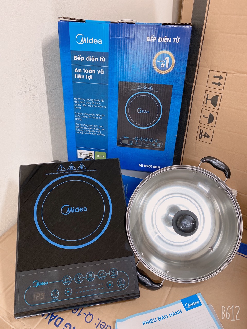 Bếp điện từ đơn Midea MI-B2016DA