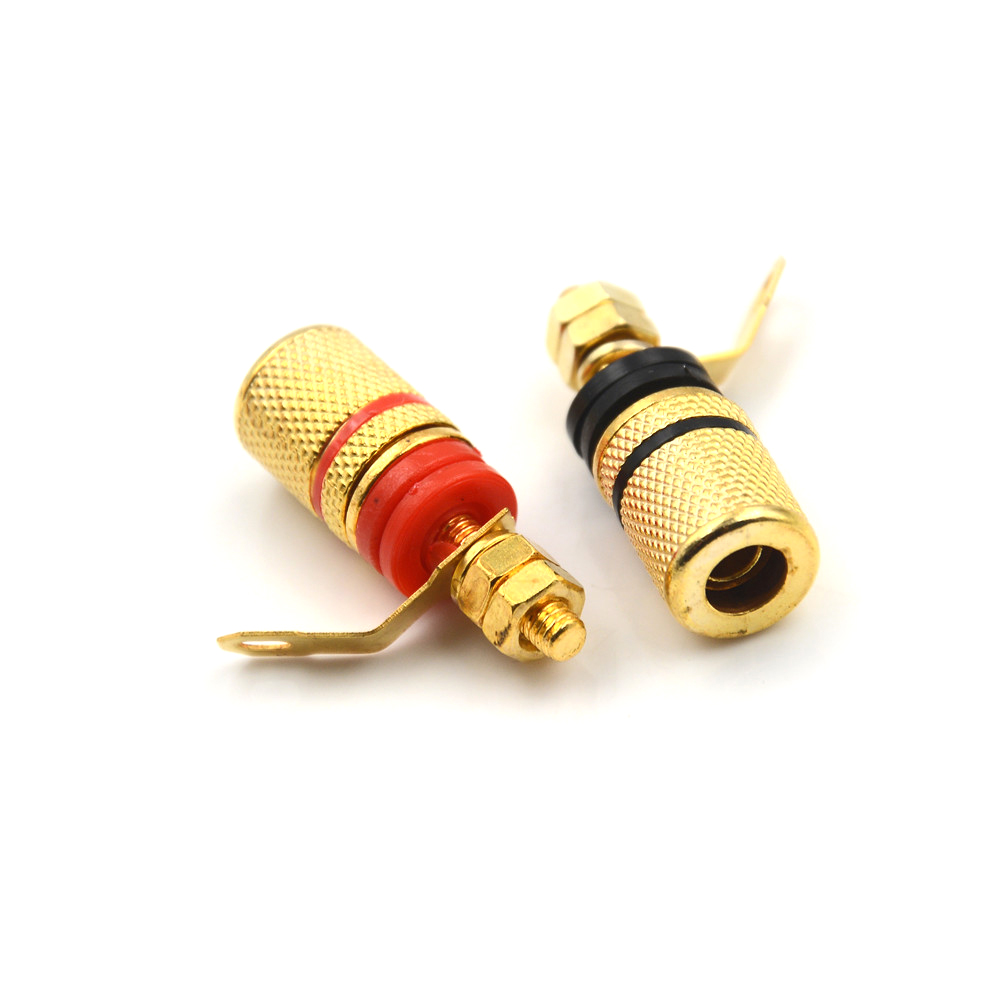 [JINXIN] 4pcs/lot 4mm Banana Plug Binding Post Loudspeaker Power Socket Terminals
