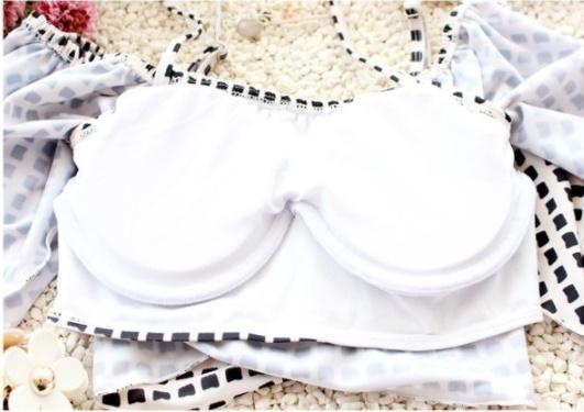 Đồ bơi nữ voan bèo chấm bi- Set bikini 2 mảnh (ảnh thật)