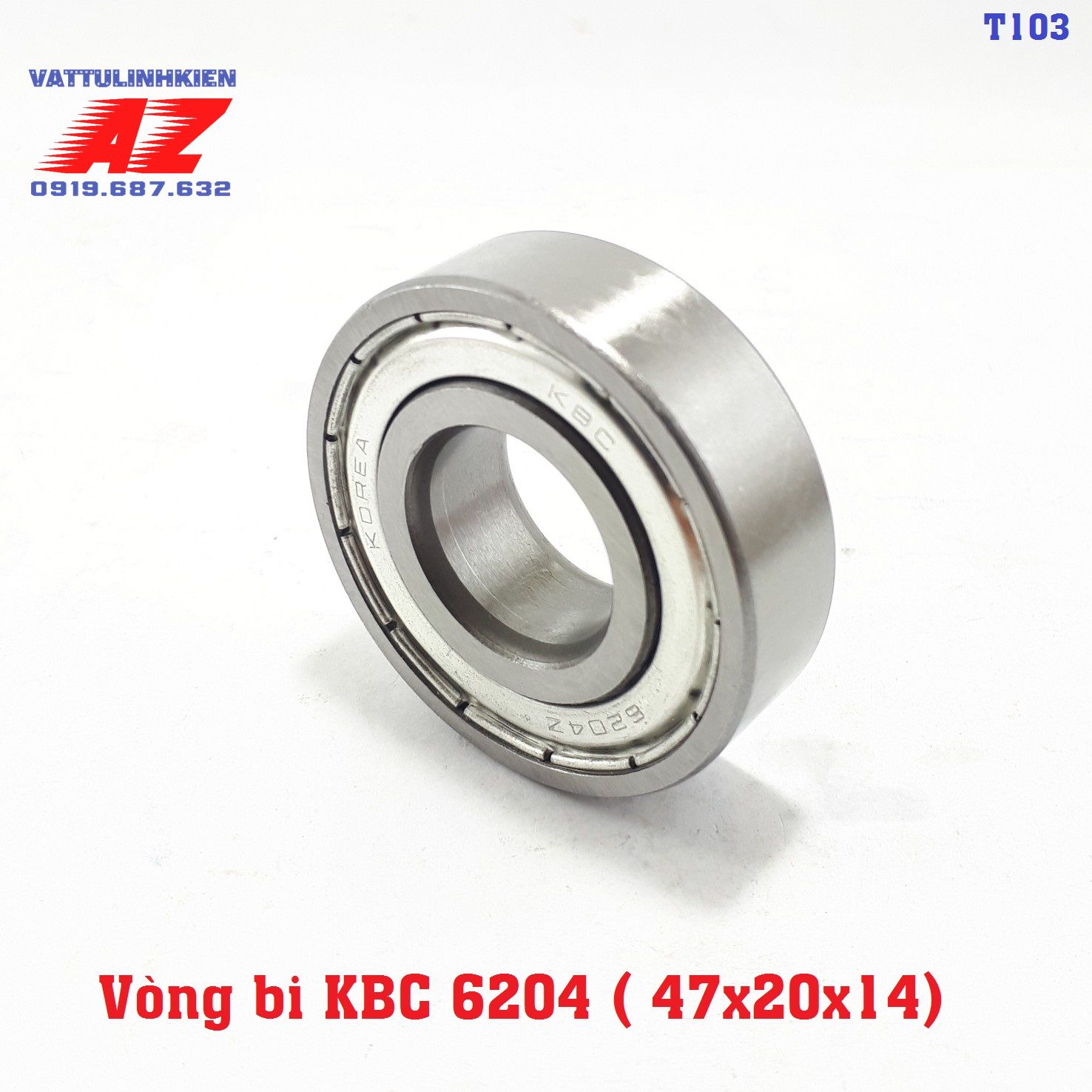 Vòng bi KOREA  KBC 6204z (KT 47 x 20 x 14 mm)