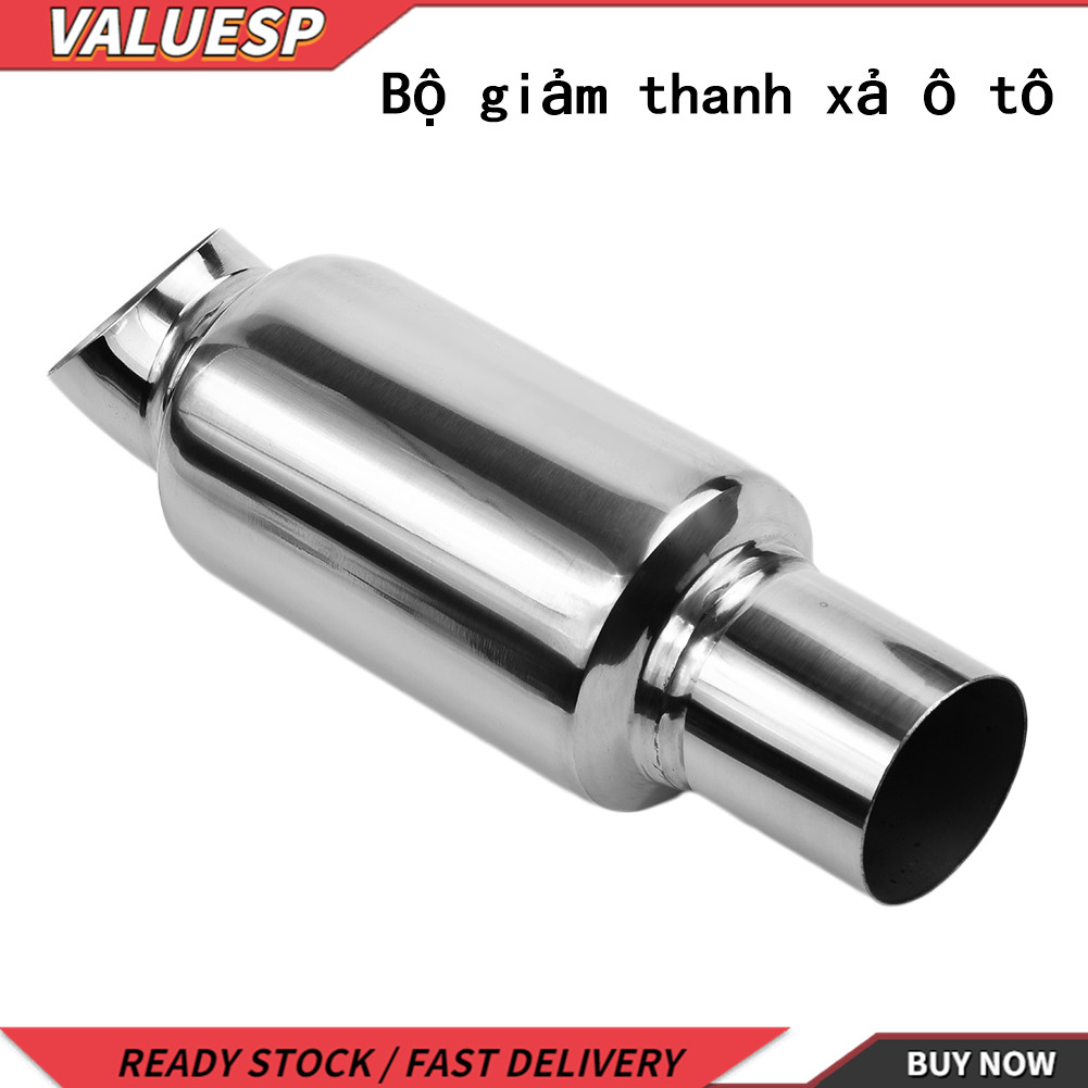 Universal Stainless Steel Car Rear Back Round Exhaust Tail Pipe Muffler Extension