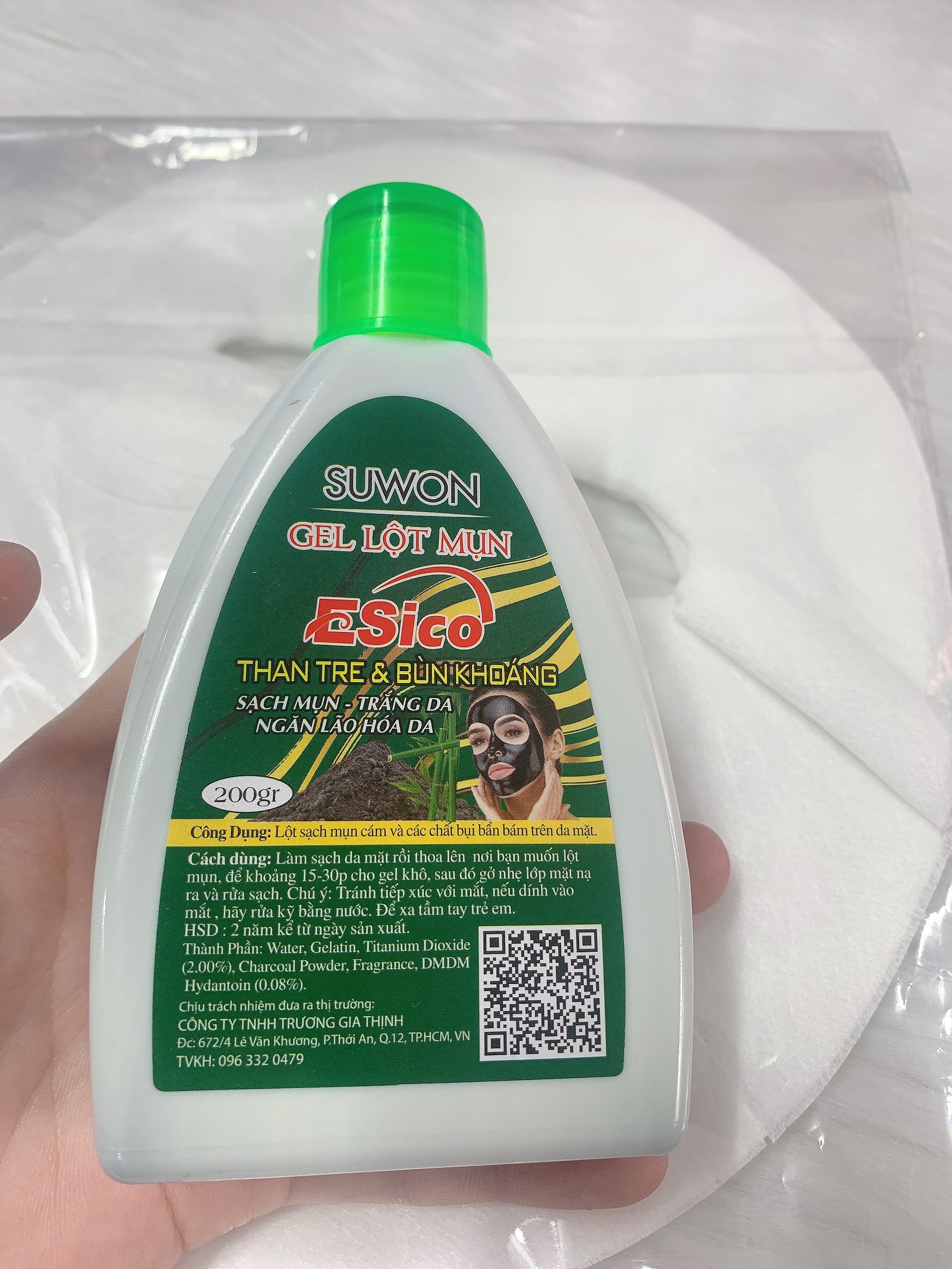 [HCM]Combo Gel Lột Mụn Than Hoạt Tính Esico 200g+ giấy
