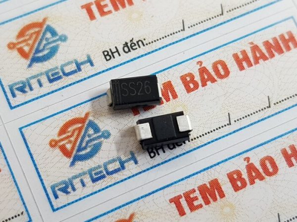 Diode schottky sr260 kí hiệu ss26 do-214 2a 60v