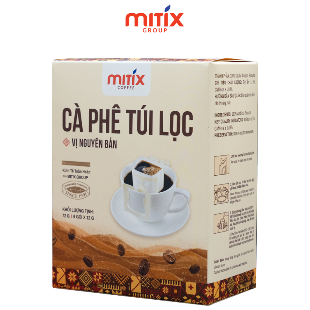 Cà phê túi lọc Mitix 72g ( 6 gói x12g)