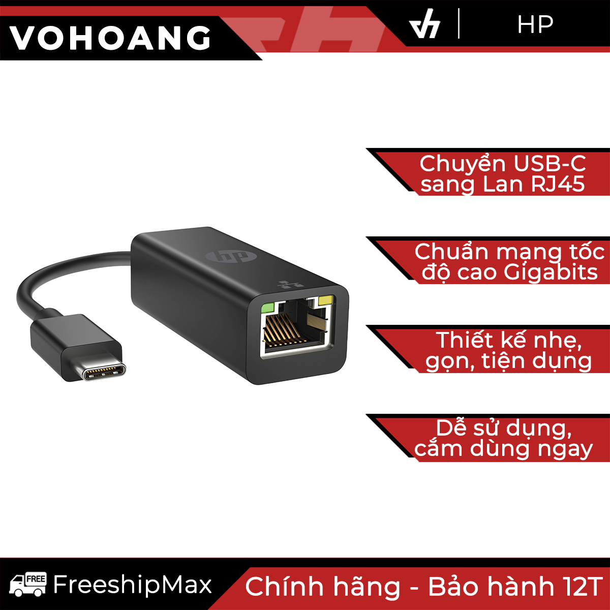 Cáp chuyển đổi Type C sang LAN HP adapter G2
