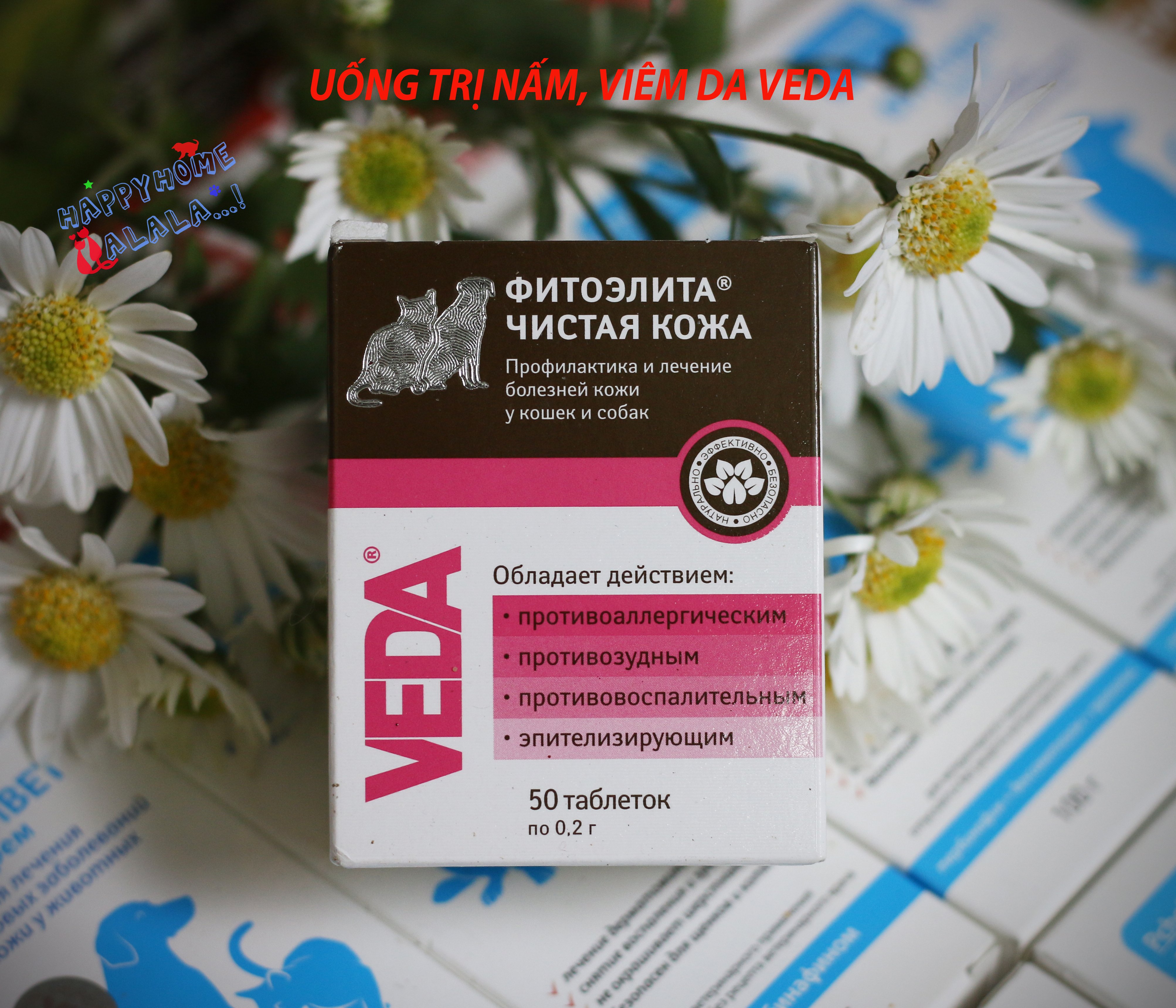 Veda uống tr.ị nấm chó mèo( Hàng Nga)